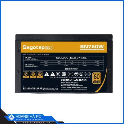 Nguồn Segotep BN750W 80 Plus Bronze | ATX 3.0 | PCIe 5.0