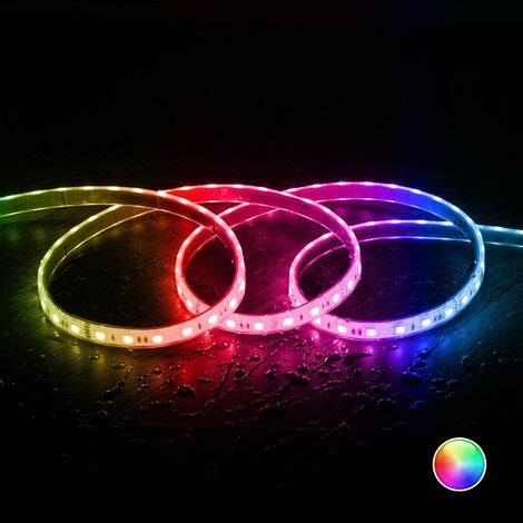 Tira LED RGB 24V DC SMD Silicone FLEX 60LED M 5m IP68 Ancho 12mm Corte