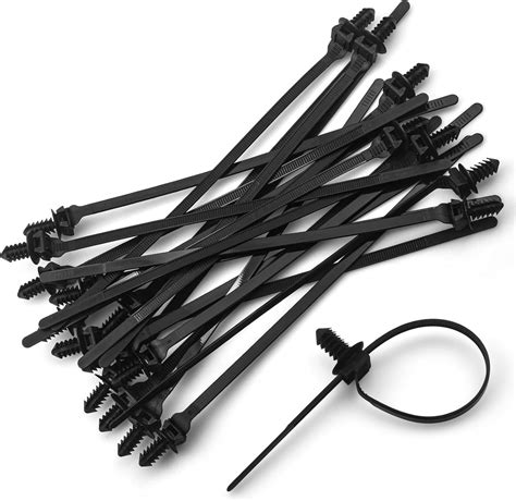 Amazon LOLOLE 20PCS Push Mount Cable Zip Tie 8 3 X 0 2 Inch Self