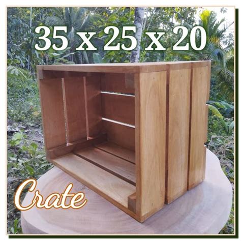 Jual Wooden Crate X X Wood Box Peti Kayu Kotak Kayu Dekorasi