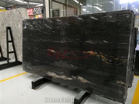 Black Cosmos Nebula Black Granite Slab From China Stonecontact