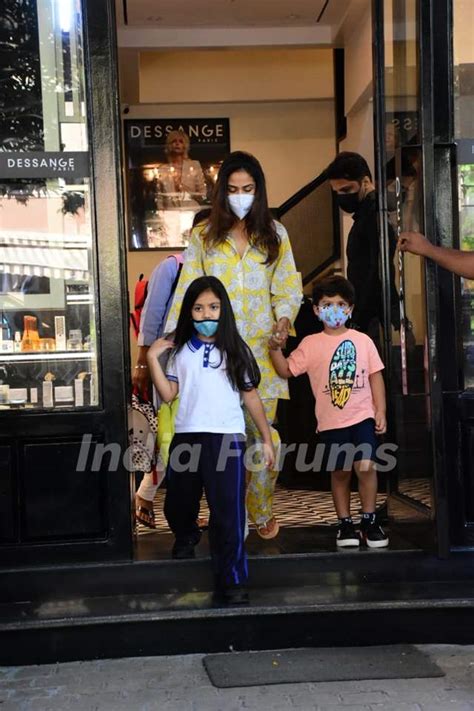 Mira Rajput spotted with kids in the city Media