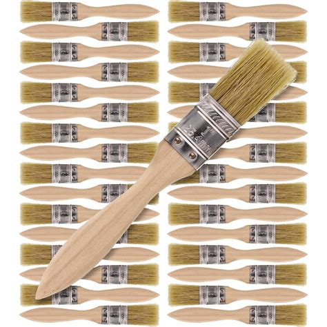 US Art Supply 36 Pack Of 1 Inch Paint And Chip Paint Brushes For Paint