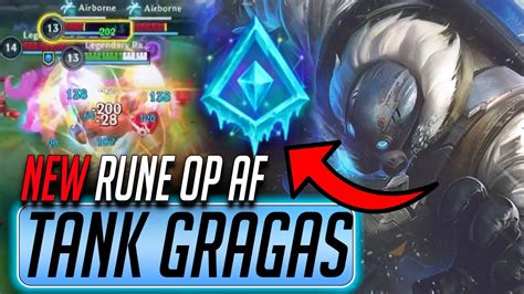 Wild Rift Gragas Glacial Augment New Broken Tank Build Best Runes For