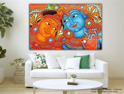 Krishna With Radha Indian Art Radha Krishna Rajasthani Paintings