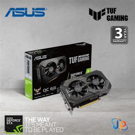 Jual Vga Asus Tuf Gaming Gtx 1660 Ti Oc Evo 6gb 6 Gb Gddr6 Non Cod