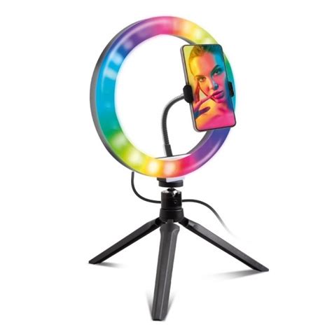 SBS RGB Ring Light P100 ELFIERING10RGB 25cm με Επιτραπέζιο Τρίποδο με