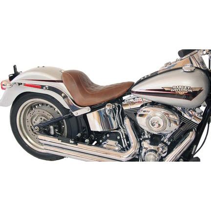 Mustang 76788 Tripper Solo Seat Brown For Harley Softail Wide Tire