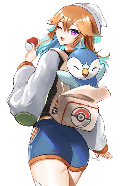 Takanashi Kiara And Piplup Pokemon And 2 More Drawn By Tommy