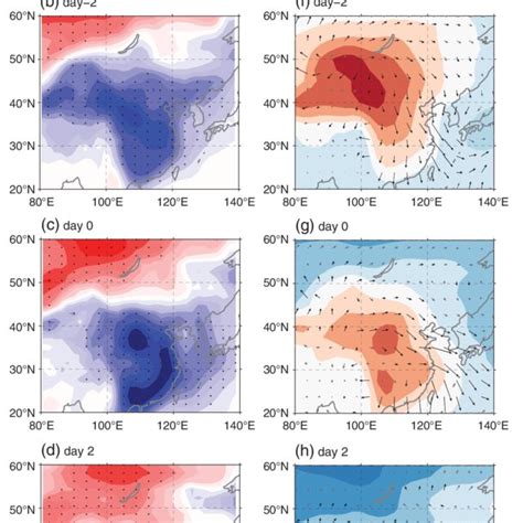 Composite Surface Air Temperature Anomalies Shading C Scale In The