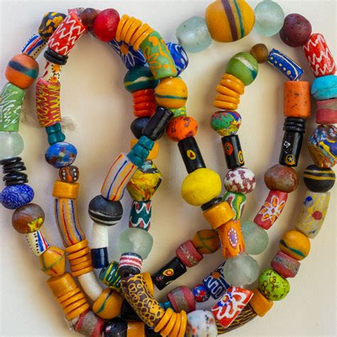 Mixed Ghana Krobo Beads Sankofa Mind Body