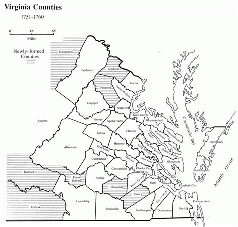 Colonial Virginia County Formation Maps | Virginia Map