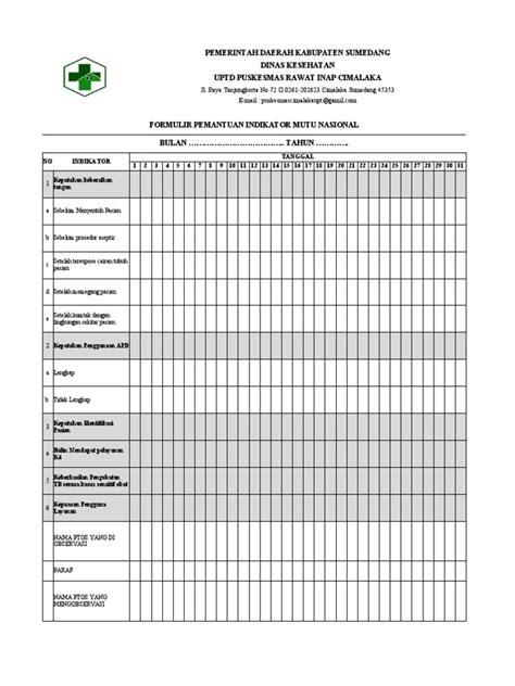 Formulir Monitoring Inm Pdf