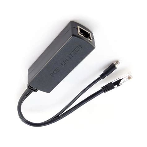 PoE сплиттер Сетевой выходной разъем: RJ45 разъема выходного питания ...