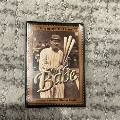 Babe Ruth The Babe Official Baseball Stamp Cards Premier Edition