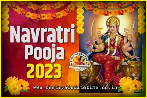 2023 Navratri Pooja Date And Time 2023 Navratri Calendar Online