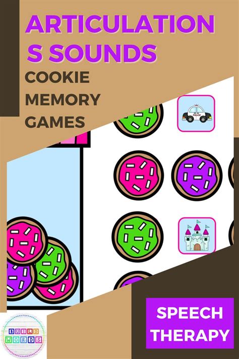 S Sounds Articulation Cookie Games Speech Therapy Activity Speech Therapy Activities Speech