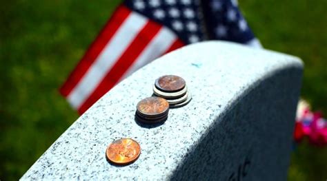 What Do Coins On A Veterans Grave Mean Coins Military Coins