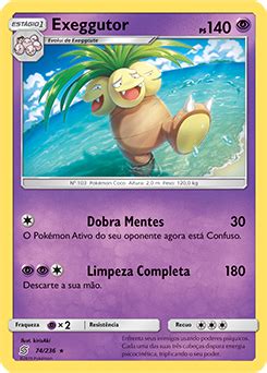 Exeggutor Sintonia Mental Banco De Dados De Cards Do Estampas