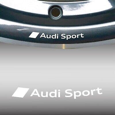 ADESIVO CERCHI AUDI SPORT S LINE Ruota In Lega A3 A4 A5 TT Q3 S Line A1