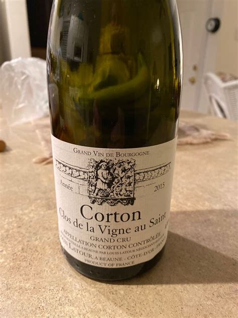 Louis Latour Corton Clos De La Vigne Au Saint France Burgundy