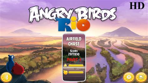 Angry Birds Rio Gameplay Airfield Chase Part Level To All