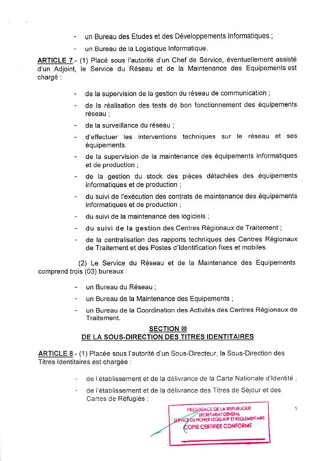 Textes de Loi du Cameroun Décret N 2016 374 du 04 août 2016 fixant l