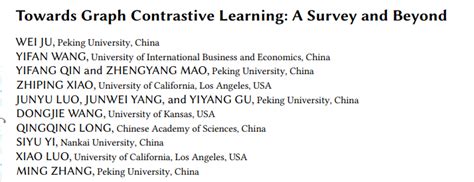 综述 走向图对比学习综述与展望towards Graph Contrastive Learning A Survey And B