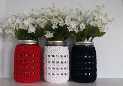 Crochet Mason Jar Cover Free Pattern Tutorial From B Hooked Crochet