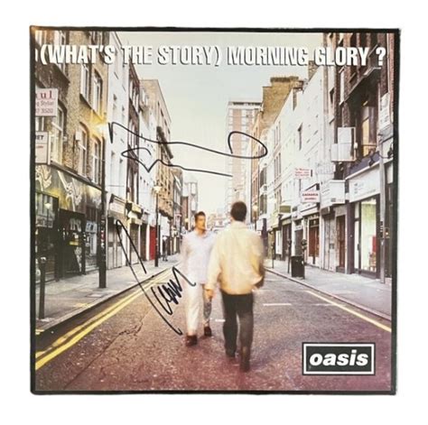 Oasis Signed What S The Story Morning Glory Vinyl Lp Charitystars