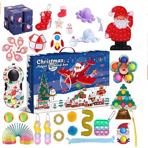 Adventskalender Fidget Toy Set 24 Days Of Christmas Voor Kinderen En