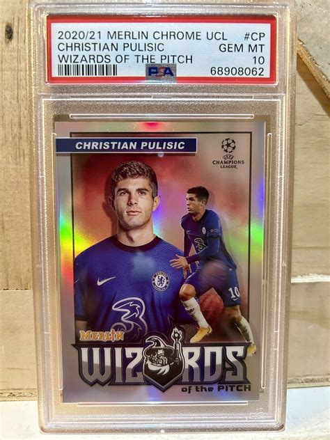 Christian Pulisic 2020 Topps Merlin Chrome UEFA Champions League W CP