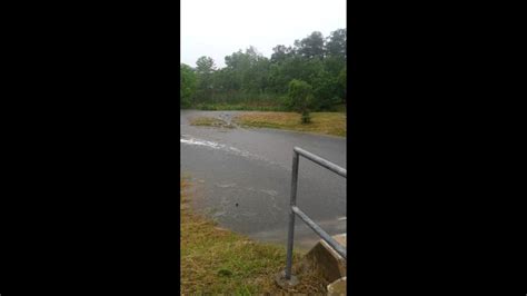 Storm Water Retention Pond Overflowing Youtube