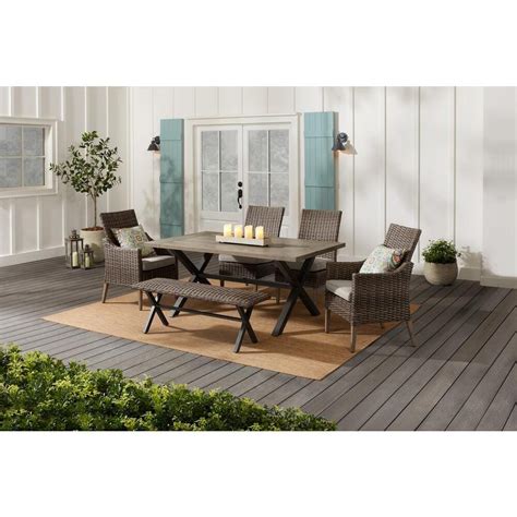 Hampton Bay Patio Dining Set Chairs Patio Ideas