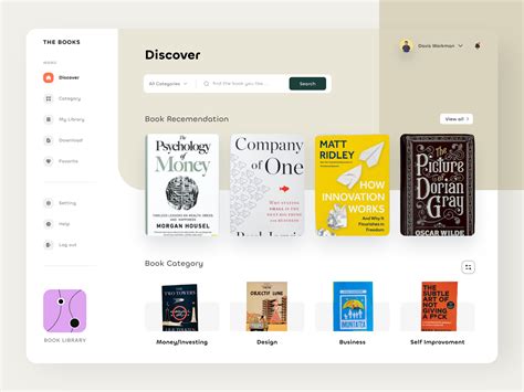 Digital Book Library Dashboard By Bagas Prayogo For Morva Labs On