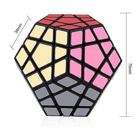 D FantiX Shengshou Megaminx Speed Cube 3x3 Dodecahedron Hexagon Puzzle