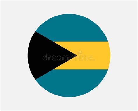 Bahamas Round Flag Stock Vector Illustration Of Graphic 238311908