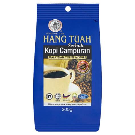 Hang Tuah Malaysian Coffee Mixture Robusta Beans G Shopee Malaysia