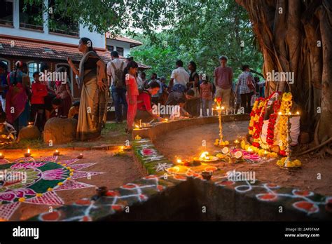 Tamil Nadu India December 2019 Deepam Festival Of Lights In