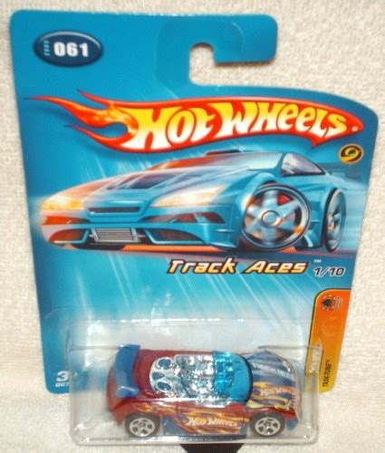 Hot Wheels Track Aces Series Trak Tune Red Ex Card I Combine