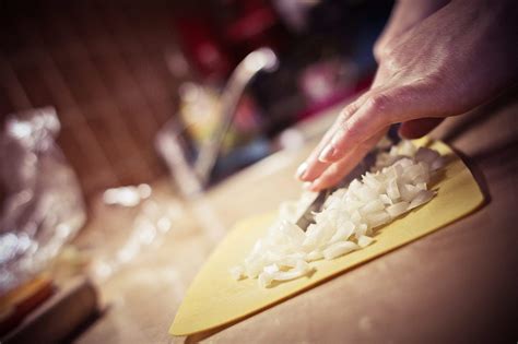 Slicing Onions in the Kitchen Free Stock Photo | picjumbo