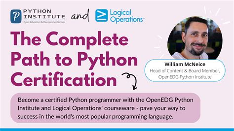 The Complete Path To Python Certification Logical Operations