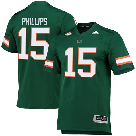 Jaelan Phillips Miami Hurricanes Green Jersey – All Stitched – TXTrend Shop