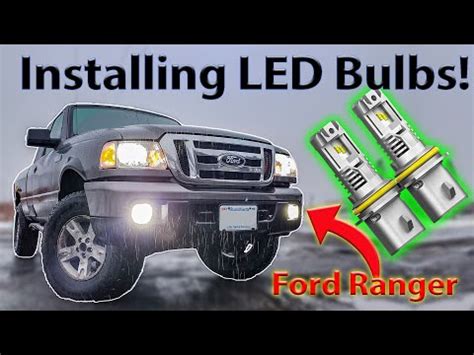 Installing LED Headlight Fog Light Bulbs In My Ford Ranger YouTube