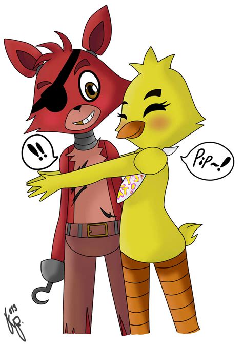 Chica and Foxy by Flamepsycho013 on DeviantArt