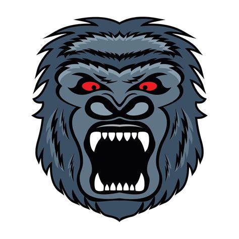 King Kong Face Vector Art At Vecteezy