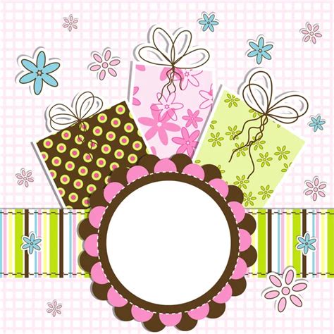 Template Greeting Card Vector Stock Vector Tolchik