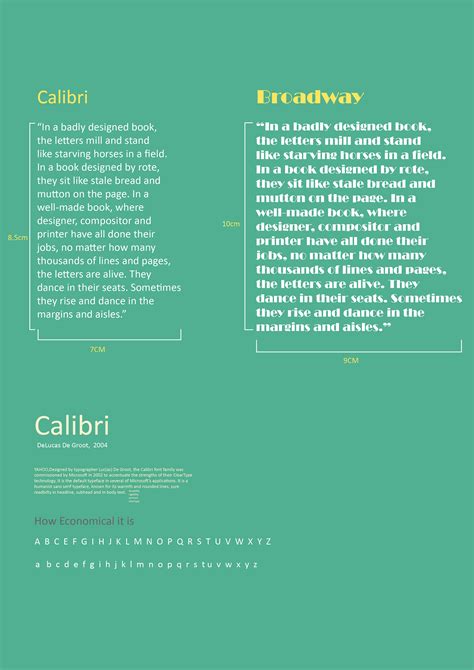 The Calibri Font - Typography on Behance