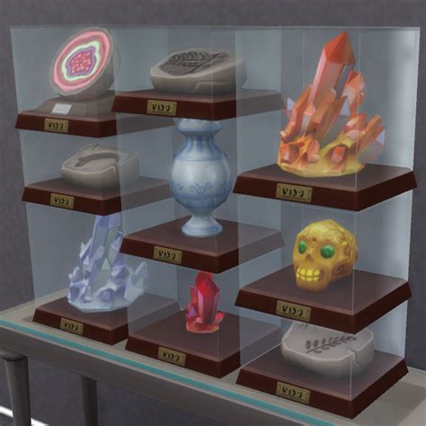 Glass Displays Brazen Lotus Sims 4 Cc Furniture Sims 4 Build Sims 4