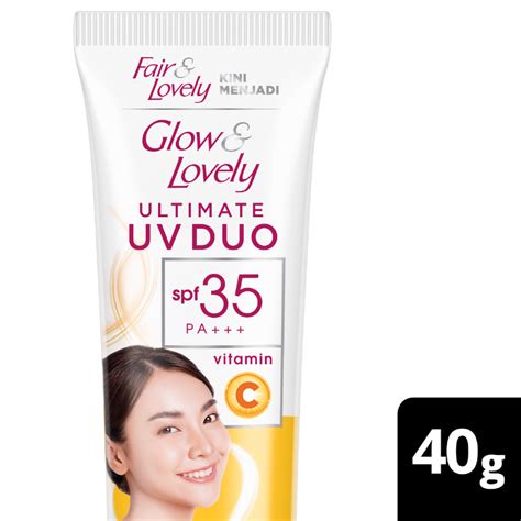 Jual Glow Lovely Ultimate UV Duo Krim Vitamin C SPF 35 PA 40g